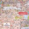 LONDON MAP  mintás, extra minőségű lakástextil