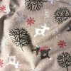 FROZEN, szarvas mintás karácsonyi lakástextil dekorációs anyag