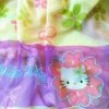 Hello Kitty virág mintás, nyomott voile függöny anyag