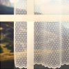 PÖTYI ekrü pöttyös mintás jacquard függöny anyag